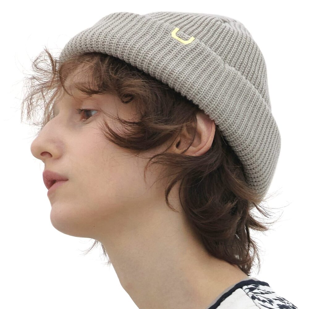 7721 Gold Brass Label Unisex Fall Winter Short Thick Cuffed Rollup Warm